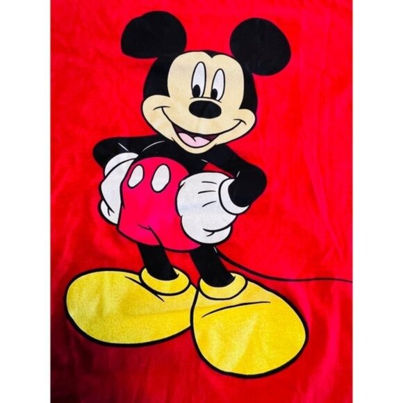 Disney Womens Red Mickey Mouse Graphic Tee Large - Picture 3 of 7